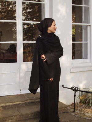 The Noir Drape Dress